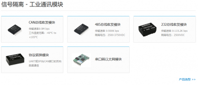 信号隔离 - 工业通讯模块 